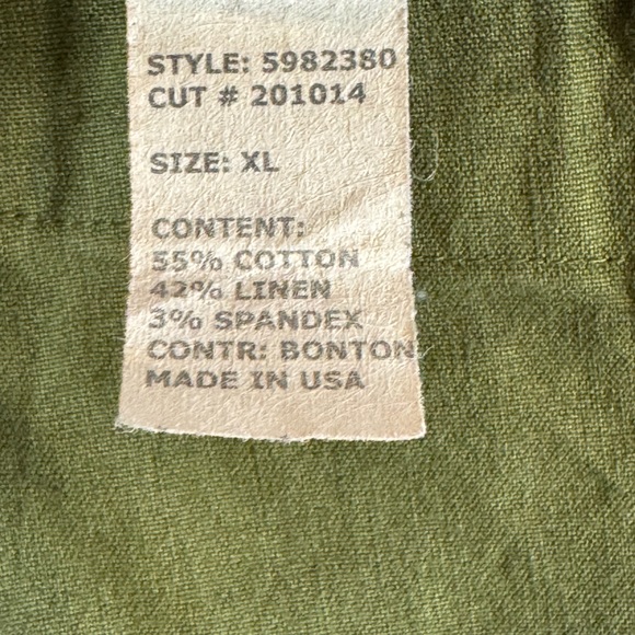 Cut Loose Linen Blend Pull-On Cropped Pants size XL - Picture 5 of 8